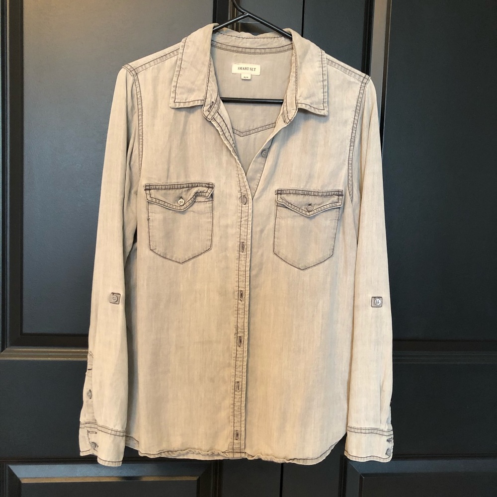 May Grey Demin Long Sleeve